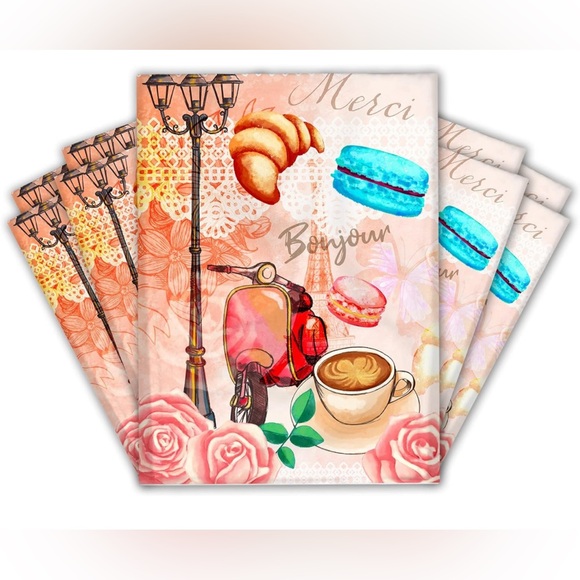 525 items-25-10 x 13 Paris Waterproof Poly Mailers & 500 Thank You Stickers - Picture 4 of 4